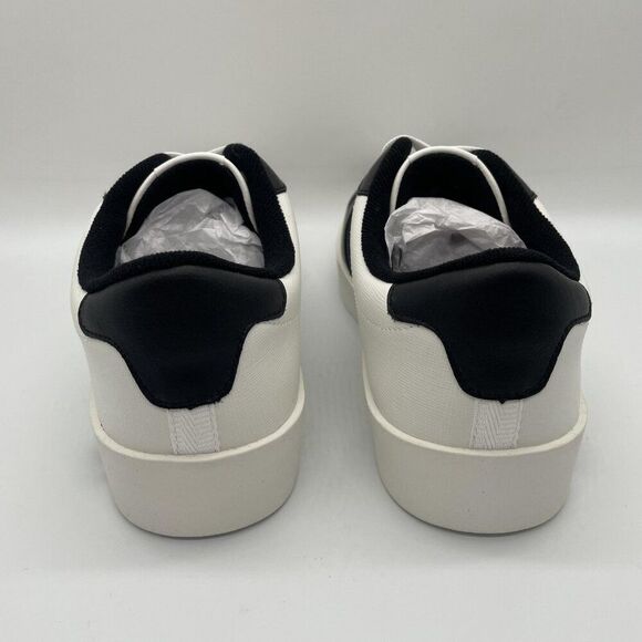 Ben Sherman Richmond Shoes Mens Size 7.5 White Black Leather Low Top Sneakers - Picture 6 of 11